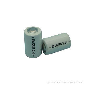 Li-SOCl2 Battery with 3.6V Voltage and 750mAh Nominal Capacity, Measures 14.5 x 25.0mm